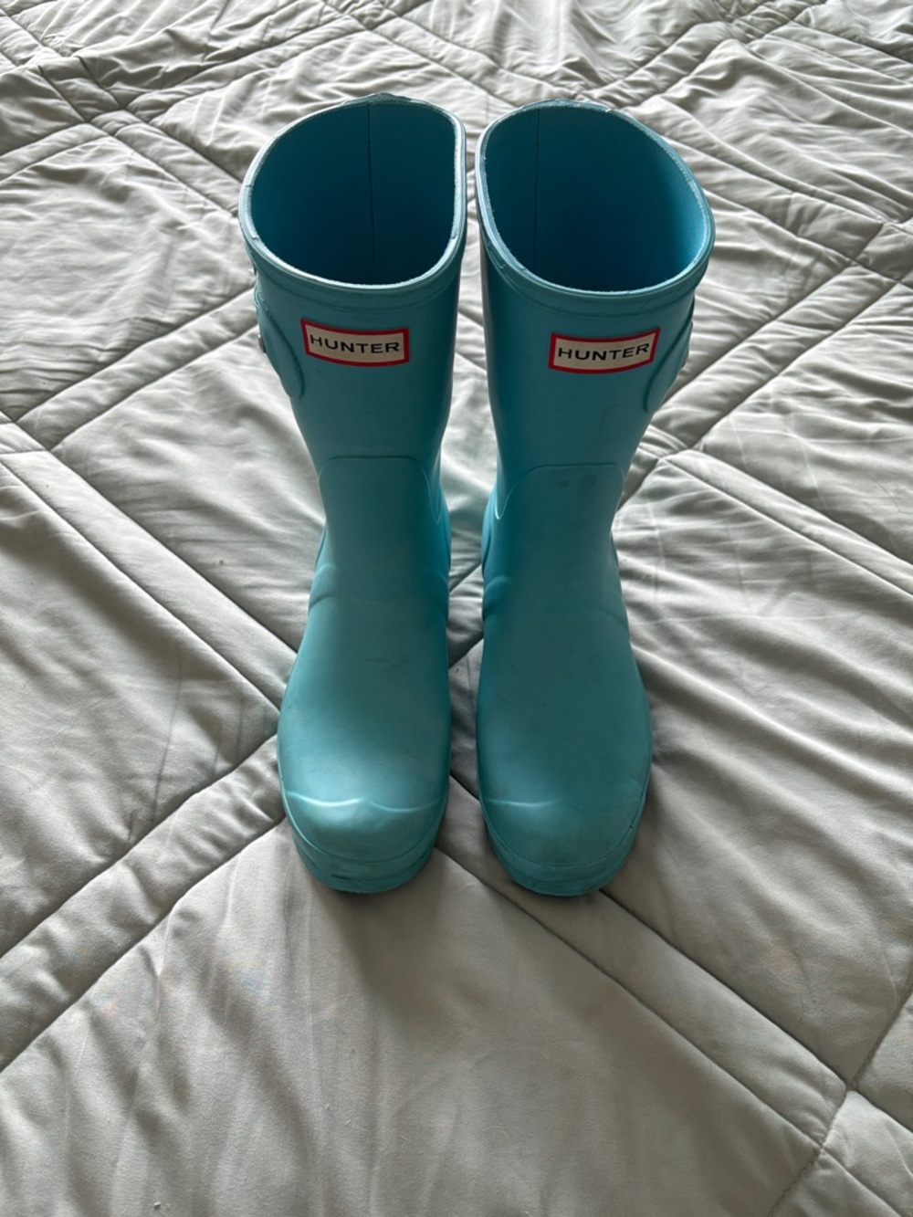 Blue Hunter Boots